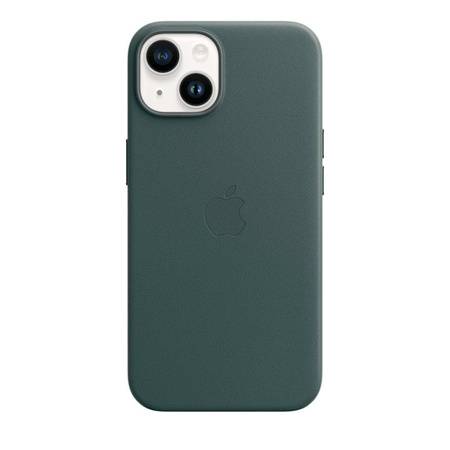 Apple Leather Case - Bőr tok MagSafe-rel iPhone 14 készülékhez (erdőzöld)