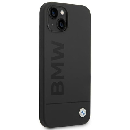 BMW Silikon Signature Logo Magsafe - iPhone 14 Hülle (schwarz)