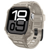 Spigen Rugged Armor Pro V2 – Apple Watch 10/11 46 mm-es (Dune Beige) szíj tokkal