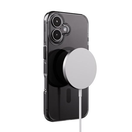 Crong Clear MAG Pro - iPhone 16 MagSafe tok (fekete)