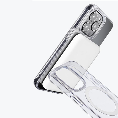 PURO LITEMAG - Pouzdro MagSafe pro iPhone 14 Pro Max (průhledné)