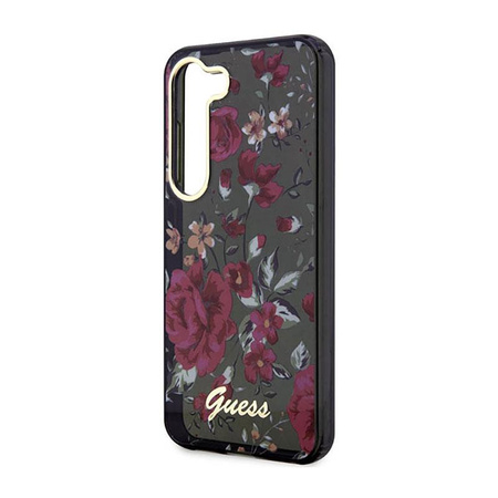 Guess Flower Collection - Samsung Galaxy S23+ tok (khaki)