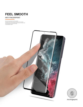 Mocolo 3D 9H Full Glue - Displayschutzglas für Samsung S22 Ultra (Schwarz)