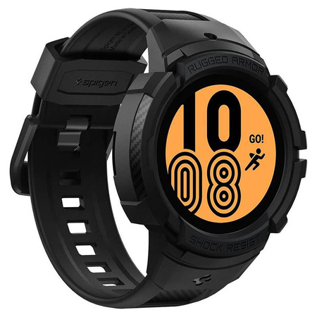 Spigen Rugged Armor Pro - řemínek + pouzdro pro Samsung Galaxy Watch 4 / 5 40 mm (Graphite)