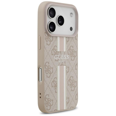 Guess 4G Printed Stripes MagSafe - Case iPhone 17 Pro (pink)