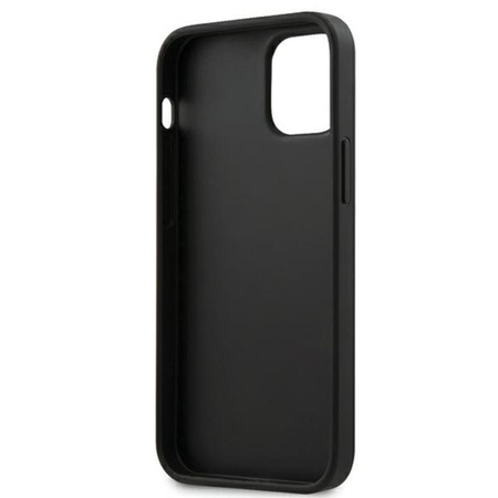 Karl Lagerfeld Saffiano Karl & Choupette Heads - iPhone 12 mini Tasche (schwarz)