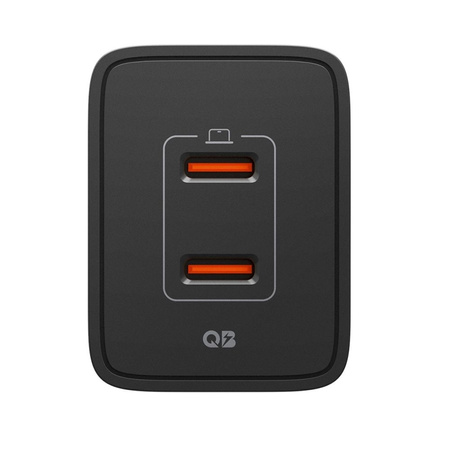 Spigen Essential EE472EU GaN Pro - Caricabatterie da muro 2x USB-C 47W (nero)
