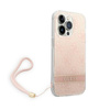 Guess 4G Print Cord - Case with lanyard iPhone 14 Pro Max (pink)