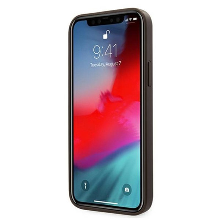 Guess 4G Bottom Stripe Kollektion - iPhone 12 Pro Max Tasche (braun)