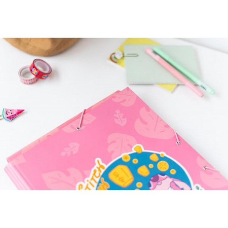 Disney Stitch - Mappe / Aktenordner mit Gummiband A4 (24 x 34 cm)