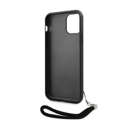 Karl Lagerfeld Sequins Cord - Case with Lanyard iPhone 11 (Silver)