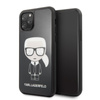 Karl Lagerfeld Double Layer Glitter Iconic - Coque pour iPhone 11 Pro (noir)