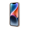 Guess szilikon háromszög logó - iPhone 14 Pro Max tok (rózsaszín)