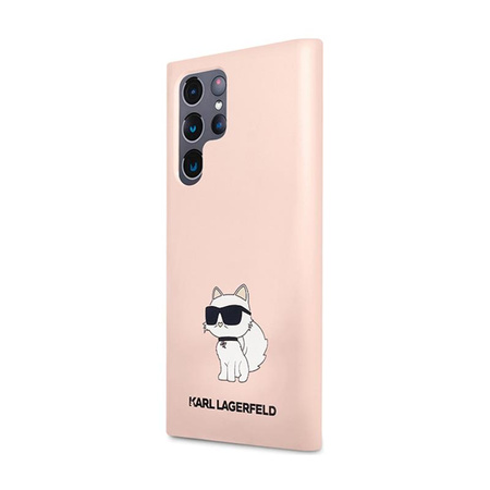 Karl Lagerfeld Silicone Choupette - Etui Samsung Galaxy S24 Ultra (rose)
