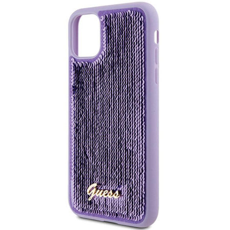 Guess Sequin Script Metal - iPhone 11 tok (lila)