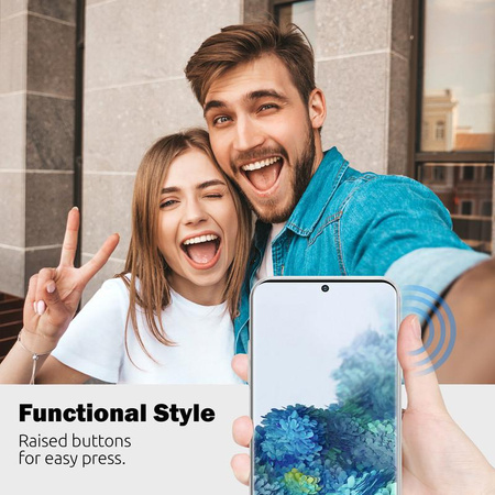 Crong Crystal Slim Hülle - Samsung Galaxy S20+ Gehäuse (Transparent)