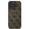 Guess 4G Ring Classic Logo MagSafe - Coque iPhone 16 Pro (marron)