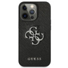 Étui Guess Saffiano 4G Big Silver Logo - iPhone 13 Pro Max Case (noir)