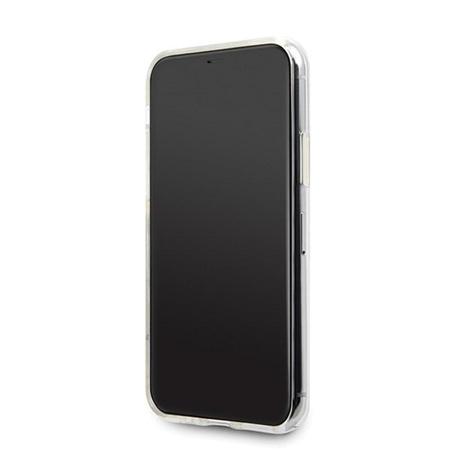 Guess 4G Peony Glitter - Coque iPhone 11 Pro (Argent)