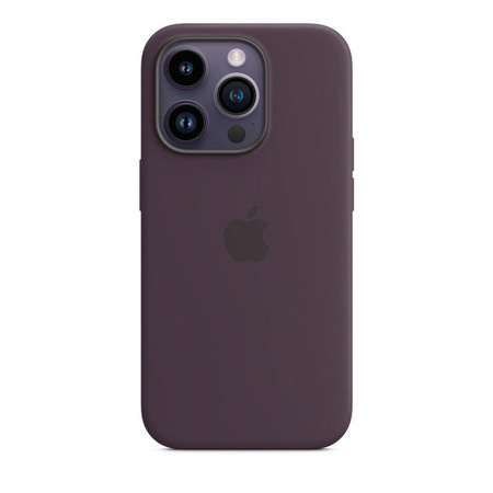 Apple Silicone Case - Coque en silicone avec MagSafe pour iPhone 14 Pro (Berry)