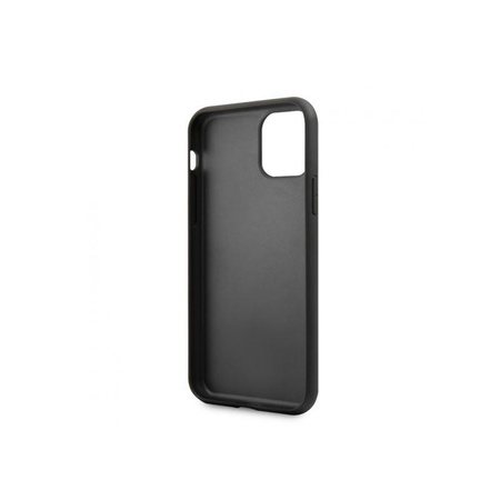 Guess Marble Tempered Glass Hardcase - iPhone 11 Case (black)