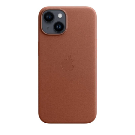 Apple Ledertasche - Ledertasche mit MagSafe für iPhone 14 (umbra)