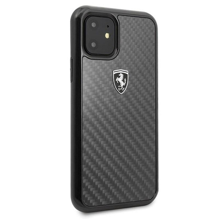 Ferrari Real Carbon Heritage - pouzdro pro iPhone 11 (černé)