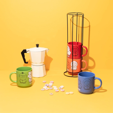 South Park - Set aus 4 Keramiktassen mit Ständer 300 ml