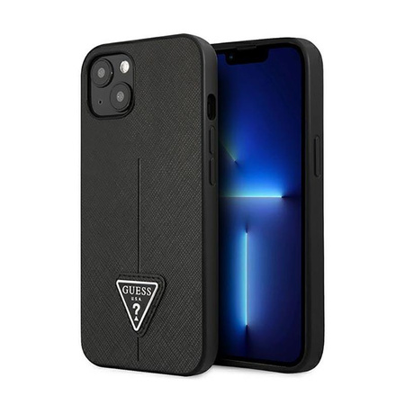Pouzdro Guess Saffiano Triangle Logo - pouzdro pro iPhone 14 (černé)