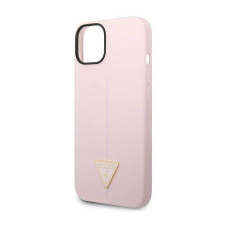Guess Silicone Triangle Logo - iPhone 14 Case (purple)