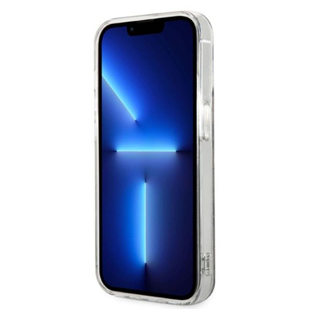 Guess Bundle Pack MagSafe 4G - Set of case for iPhone 14 Pro Max + MagSafe charger (Brown/Gold)