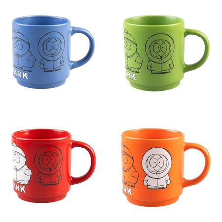 South Park - Set aus 4 Keramiktassen mit Ständer 300 ml