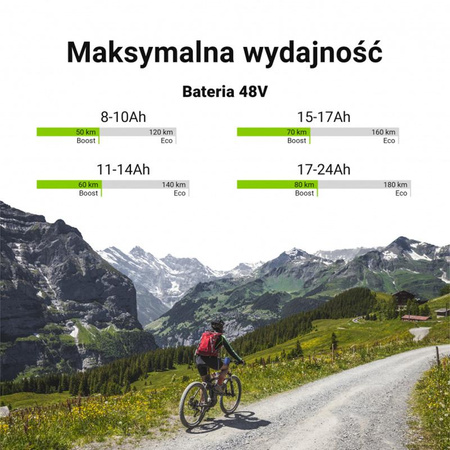 Green Cell - E-Bike akkumulátor töltővel 48V 18Ah 864Wh Li-Ion XLR 3 PIN töltővel 48V 18Ah 3 PIN