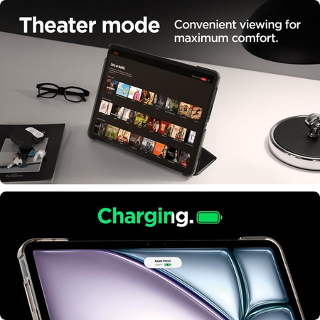 Spigen Smart Fold - tok iPad Air 13" M3 (2025) / M2 (2024) (fekete) iPad Air 13" M3 (2025) / M2 (2024) (fekete)
