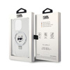 Karl Lagerfeld Ring Stand Choupette Head MagSafe - iPhone 15 Pro Max Case (white)