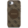 Guess 4G Circle Classic Logo MagSafe - pouzdro pro iPhone 16e (hnědé)