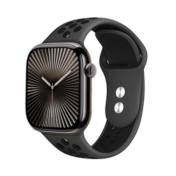 Crong Duo Sport - Armband für Apple Watch 44/45/46/49 mm (grau/schwarz)