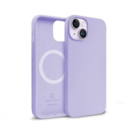 Crong Color Cover Magnetic - Custodia MagSafe per iPhone 14 / iPhone 13 (Viola)