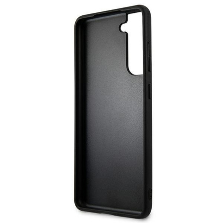 Karl Lagerfeld Saffiano Karl & Choupette Heads - Etui Samsung Galaxy S21 FE (czarny)