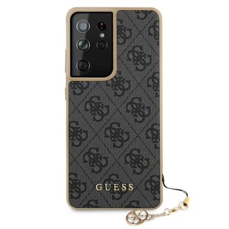 Guess 4G Charms Kollektion - Samsung Galaxy S21 Ultra Tasche (grau)