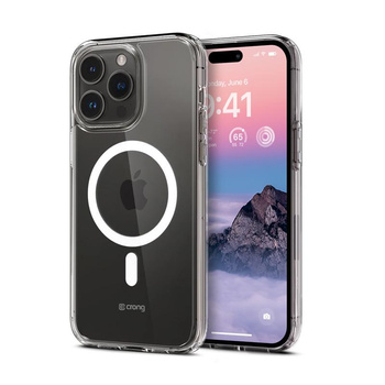 Crong Clear MAG Cover - Étui MagSafe pour iPhone 14 Pro Max (transparent)