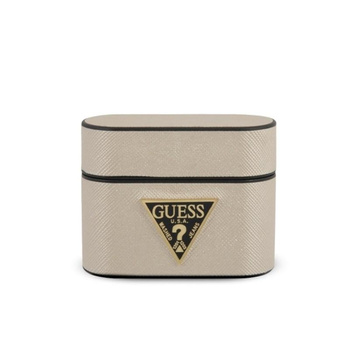 Guess Saffiano - Pouzdro na Airpods Pro (béžové)