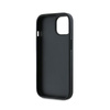 Karl Lagerfeld Diagonal gesteppte Schrift - iPhone 15 Plus / 14 Plus Tasche (schwarz)