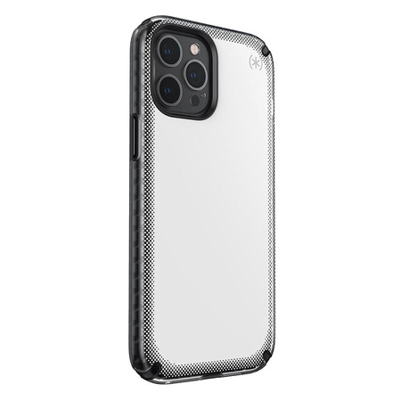 Speck Presidio2 Armor Cloud - pouzdro pro iPhone 12 Pro Max s povrchovou úpravou MICROBAN (čiré/černé)