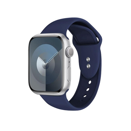 Crong Liquid - Pánt Apple Watch 44/45/46/49 mm-es órához (tengerészkék)