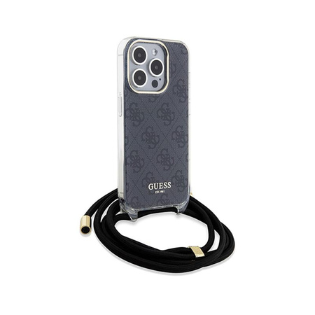 Guess Crossbody Cord 4G Print - iPhone 15 Pro Max Case (black)