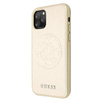 Guess Saffiano 4G Circle Logo - Coque iPhone 11 Pro Max (Or)