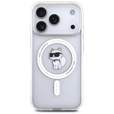 Karl Lagerfeld IML Choupette MagSafe - Hülle für iPhone 17 Pro Max (transparent)