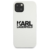 Karl Lagerfeld Silicone Stack Logo - iPhone 13 mini Hülle (weiß)