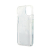 Guess Liquid Glitter Flower - iPhone 13 mini case (blue/green)